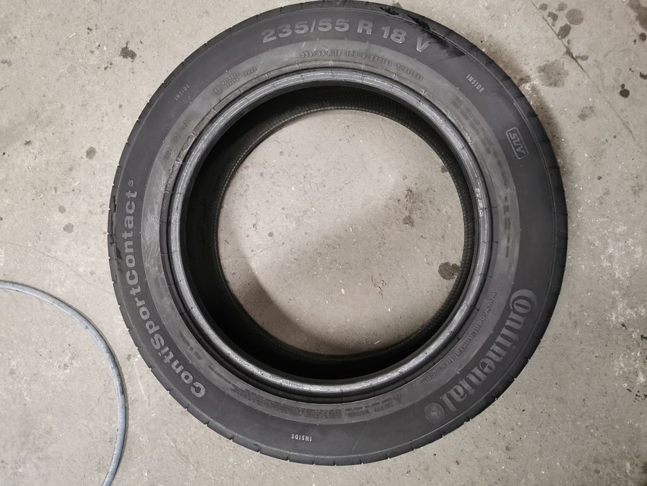 Dwie opony letnie Continental 235/55R18 2017r