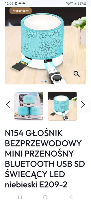 Głośnik, parametry jak na zdjeciach