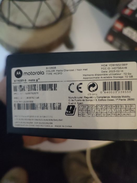 Motorola G23 na caixa
