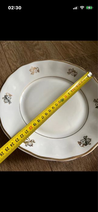 Porcelana Karolina prl Wałbrzych sześć talerzy