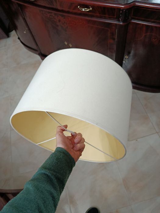 Abajour 40x25 branco creme