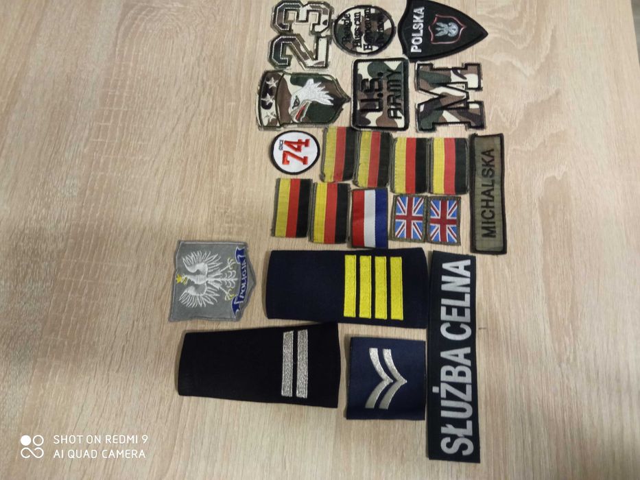 Zamienię naszywki wojskowe,pagony