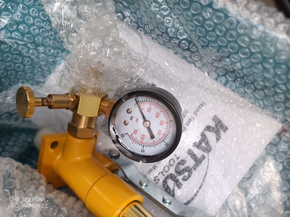 Máquina de pressão para testar tubos