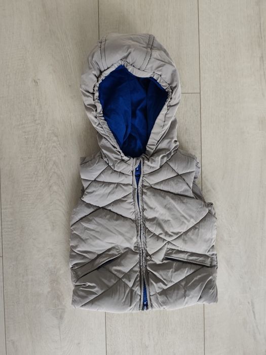 Bezrękawnik niemowlęcy szaro niebieski, F&F, rozmiar 68, stan bardzo d