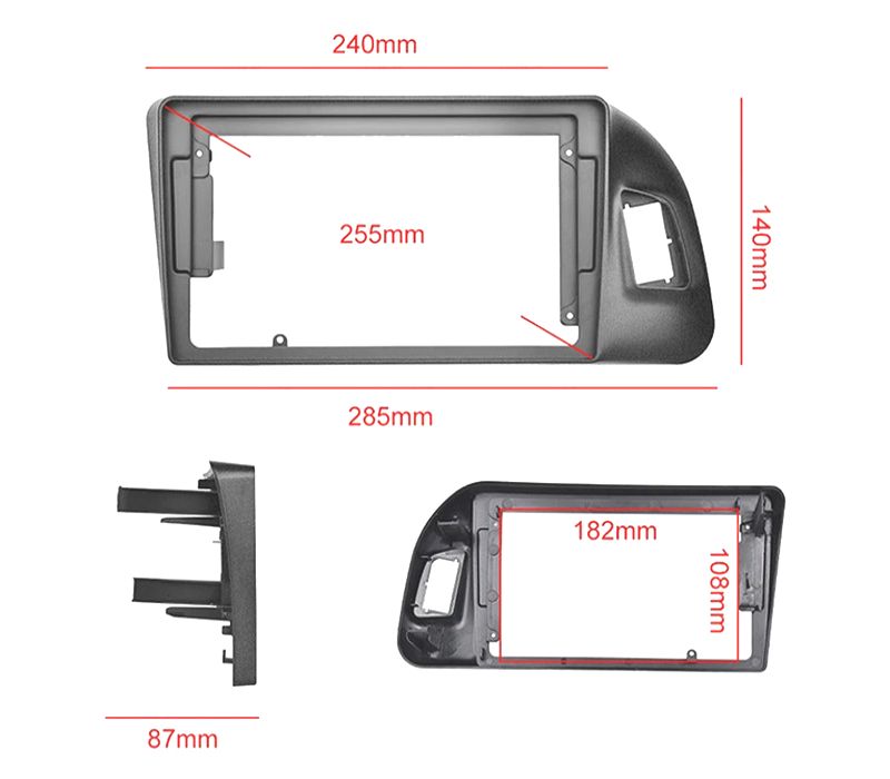 RÁDIO GPS 9'' ANDROID 13 AUDI Q5 10-18 2 DIN 4GB+64GB