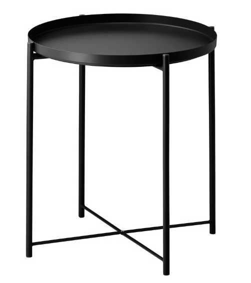 Mesa de apoio/ tabuleiro preto