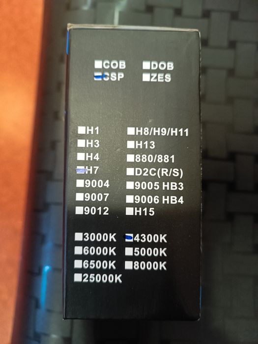 Żarówki H7 LED 4300K