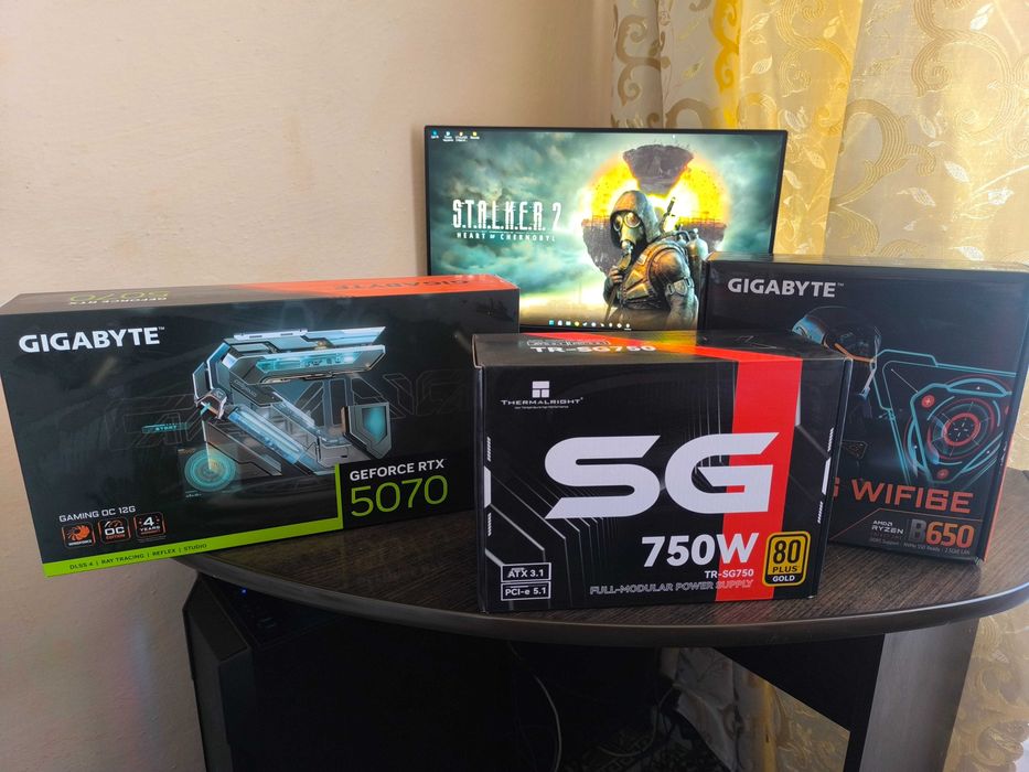 Новий Ігровий компютер Ryzen 5 7500F Gigabyte GeForce RTX 5070 12 gb