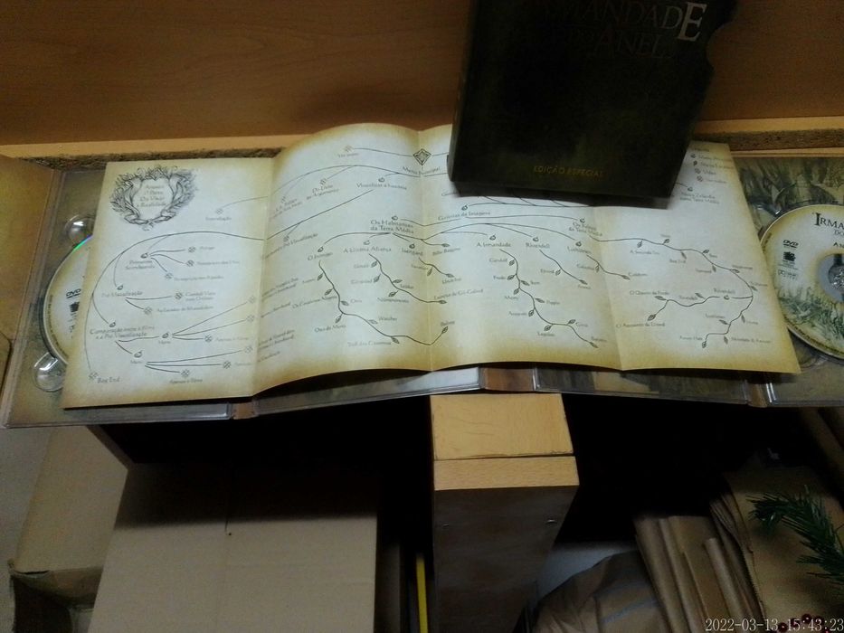 4 DVDs O Senhor dos Anéis Irmandade do Anel EDIÇÃO ESPECIAL Luxo Filme