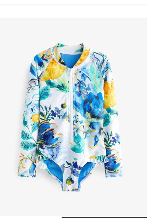 Next суцільний сонцезахисний купальник з рукавами для дівчинки 12 рокі