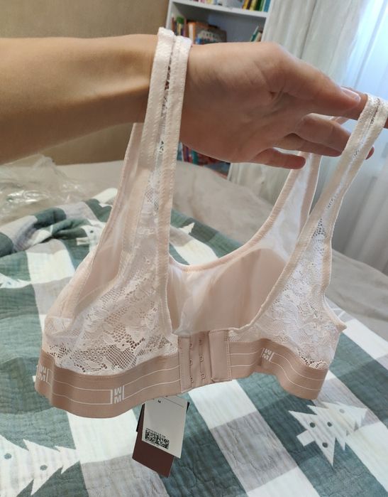 Бюстгальтер топ H&m беж