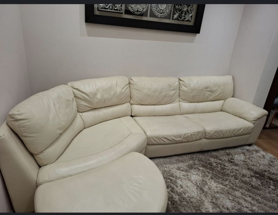 Sofá em pele natural