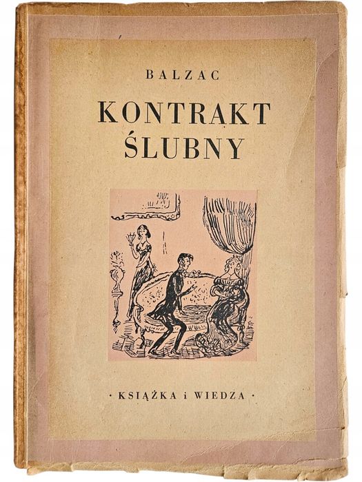 Balzac Kontrakt Ślubny Książka I Wiedza
