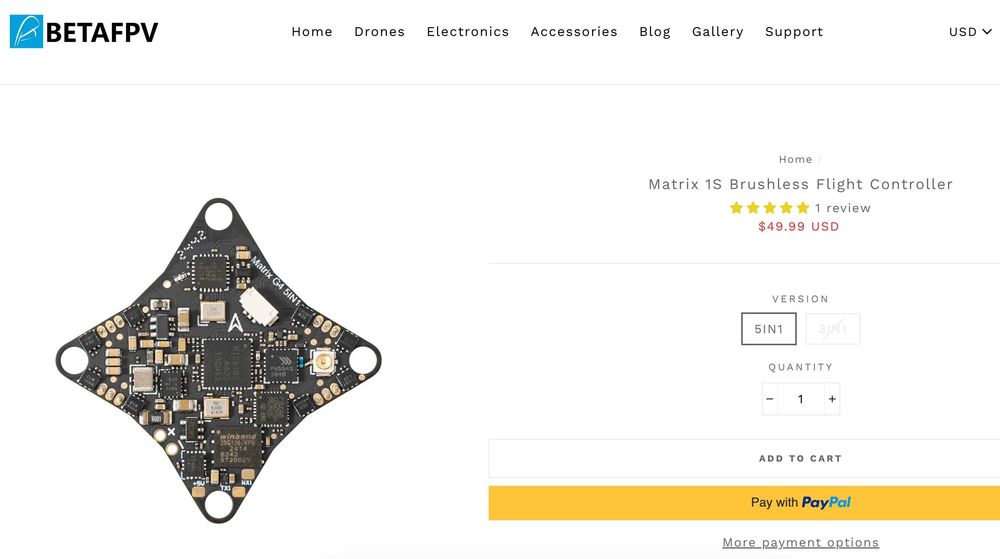 Meteor75 pro [Новий] 2025 5in1 Matrix (6 бат+зарядка) ELRS Betafpv 65