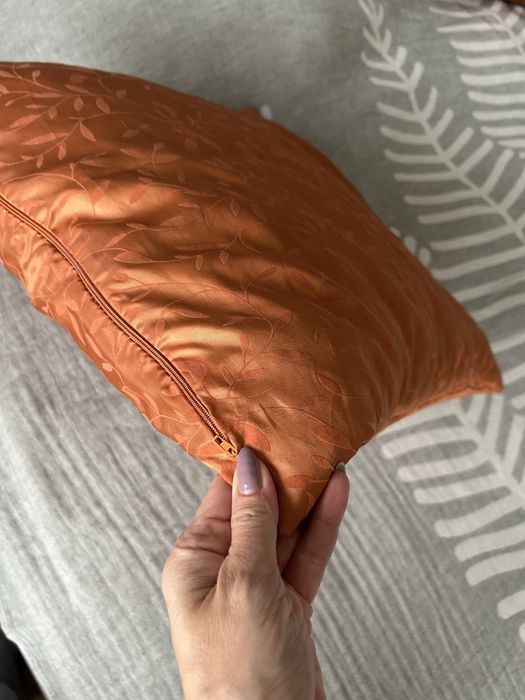 Halloween jesień 2szt. Pomarańczowe poduszki poszewki pomarańczowe