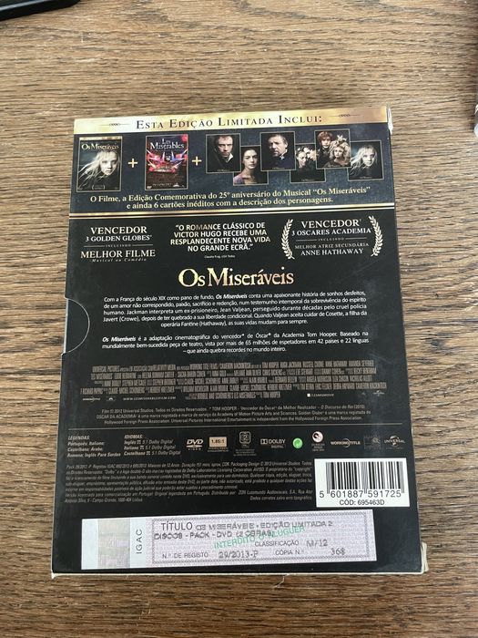 DVD “Os Miseráveis”