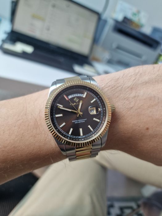 Zegarek GANT fairfax 41mm, bicolor, daydate, idealny!