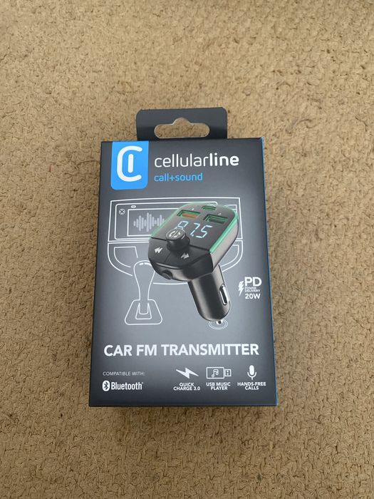 Transmissor FM Bluetooth para carro - Cellularline