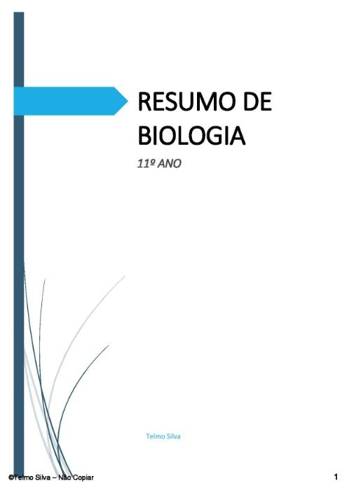Resumos Biologia e Geologia 10º e 11º Anos