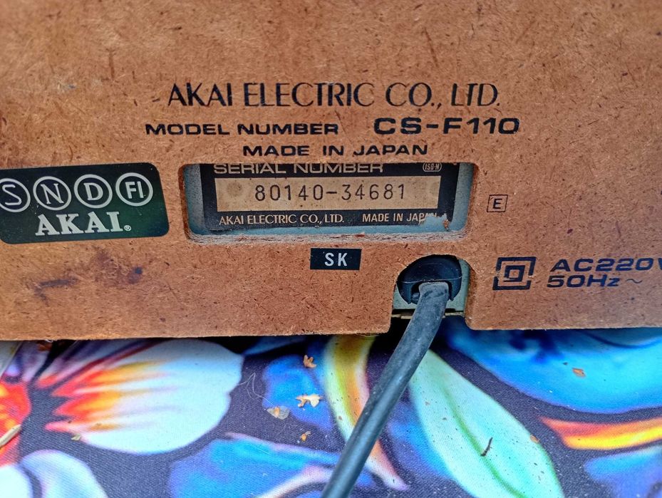 Akai Stereo Cassette Deck CS -f110
