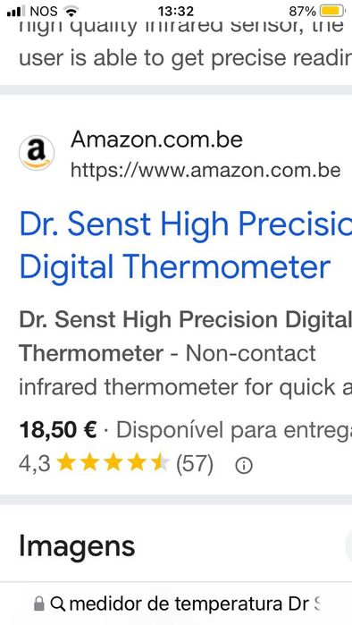 Medidor de temperatura digital Dr Senst Novo sem uso