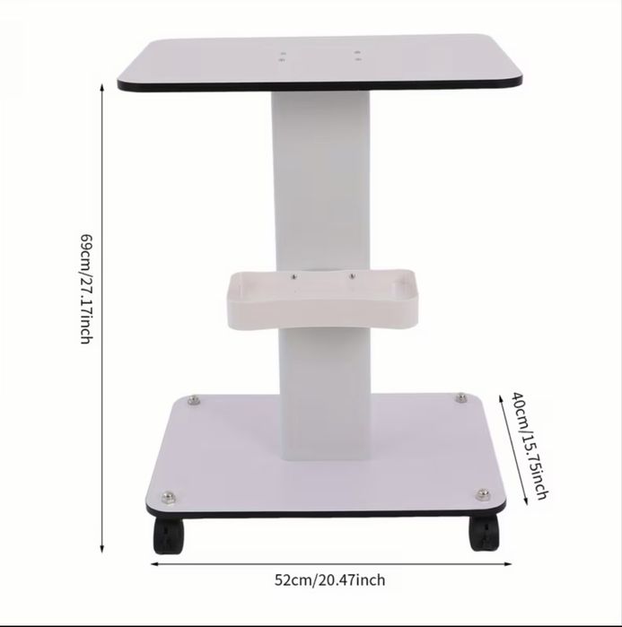 Carrinho de Suporte com Rodas para Máquinas de Laser e Beleza