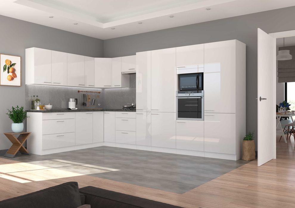 Zestaw mebli kuchennych kuchnia LAURA MDF połysk