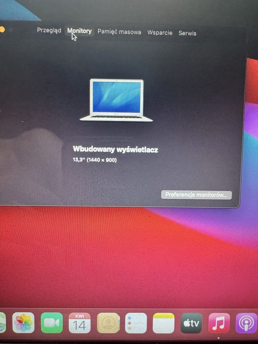 MacBook Air 2014 + podstawka chłodząca