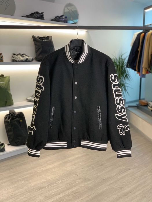 Куртка STUSSY Varsity Jacket Competition Black