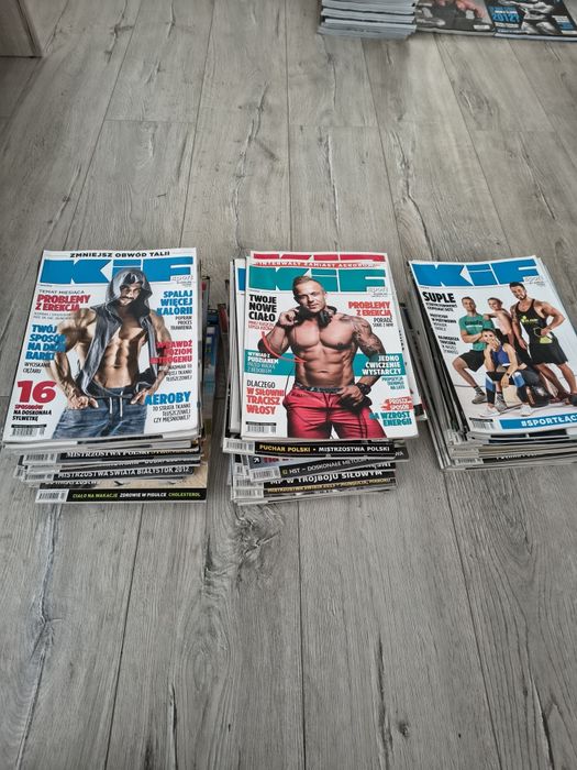 Kolekcja magazynów kulturystycznych