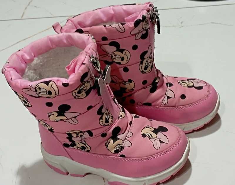 Śniegowce ocieplone Disney Myszka Minnie, r.28