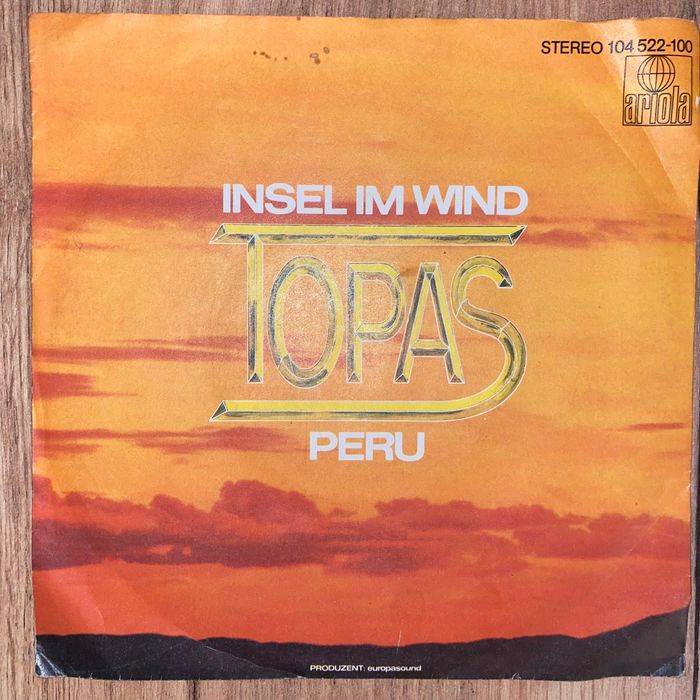 Topas - Insel Im Wind - Winyl SP 7" - 1982