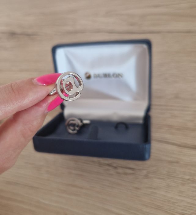 Spinki do koszuli mankietów MAŁPKA