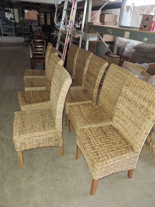 Krzesła ratanowe wiklinowe Jysk Torring