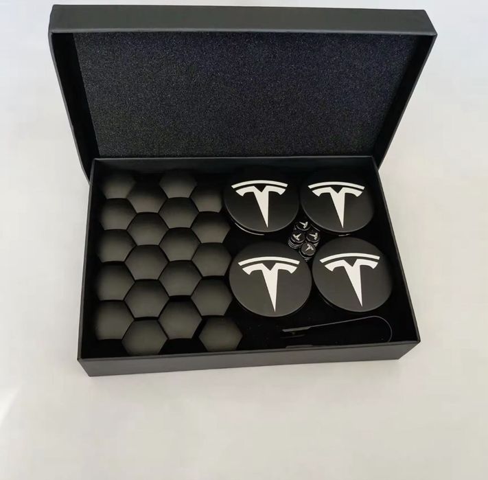 Набор колпачков заглушек колес (дисков) Tesla Model 3 Y S X