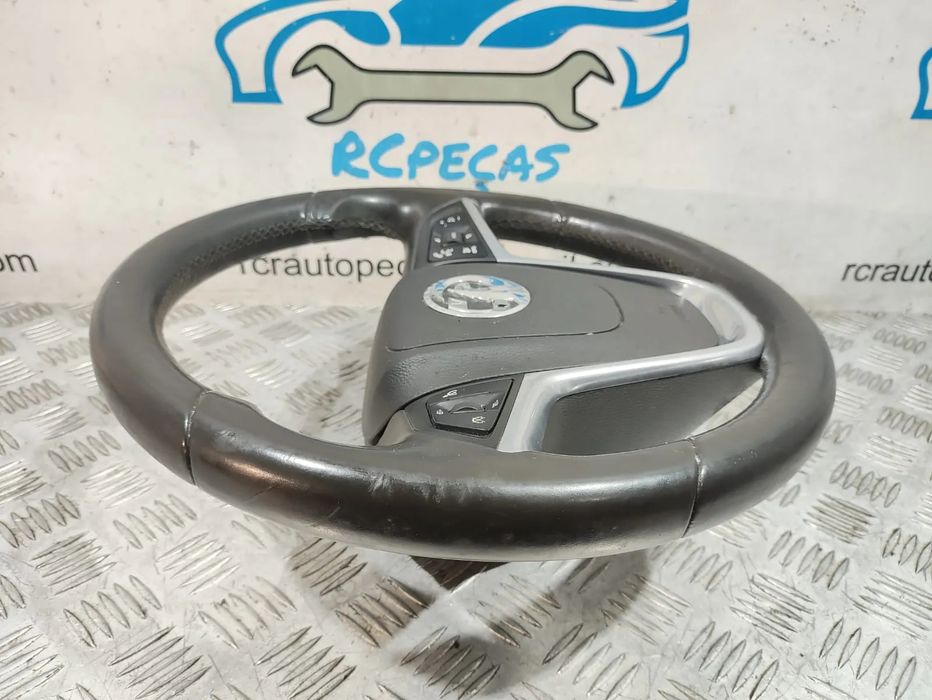 Volante Completo Opel Insignia A pele perfurada comandos multifunções