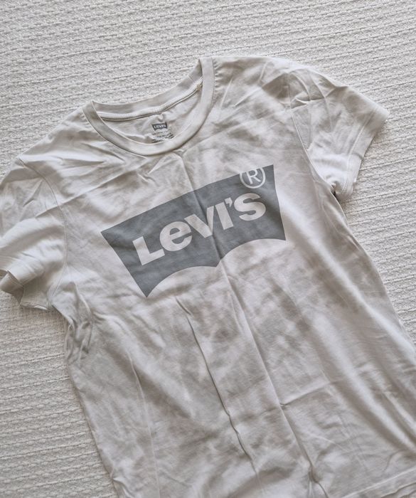 Tshirt Levis S logo tye dye bawełna basic
