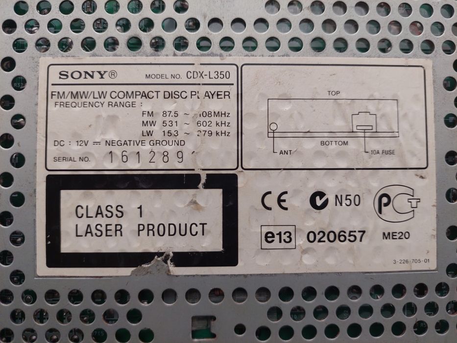 Radio Sony cd Impecável