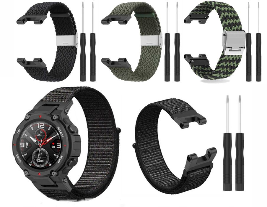 Силиконовый и др. ремешок Amazfit T-Rex, T-Rex Pro, T-Rex 2 и T-Rex 3