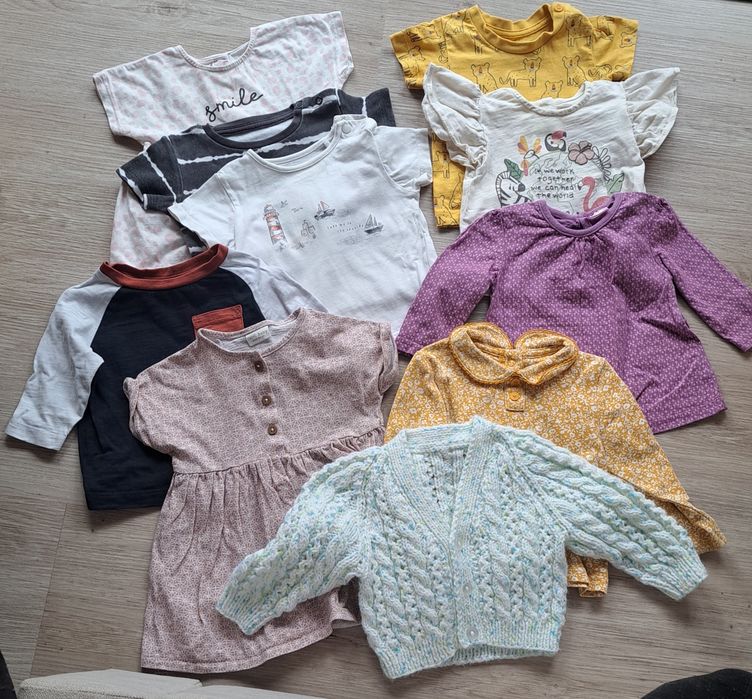 40szt ubranka paka ubrań dla dziecka 3-6msc