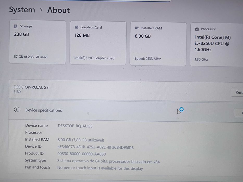 Lenovo V330 i5 256GB ssd 8GB ram FullHD