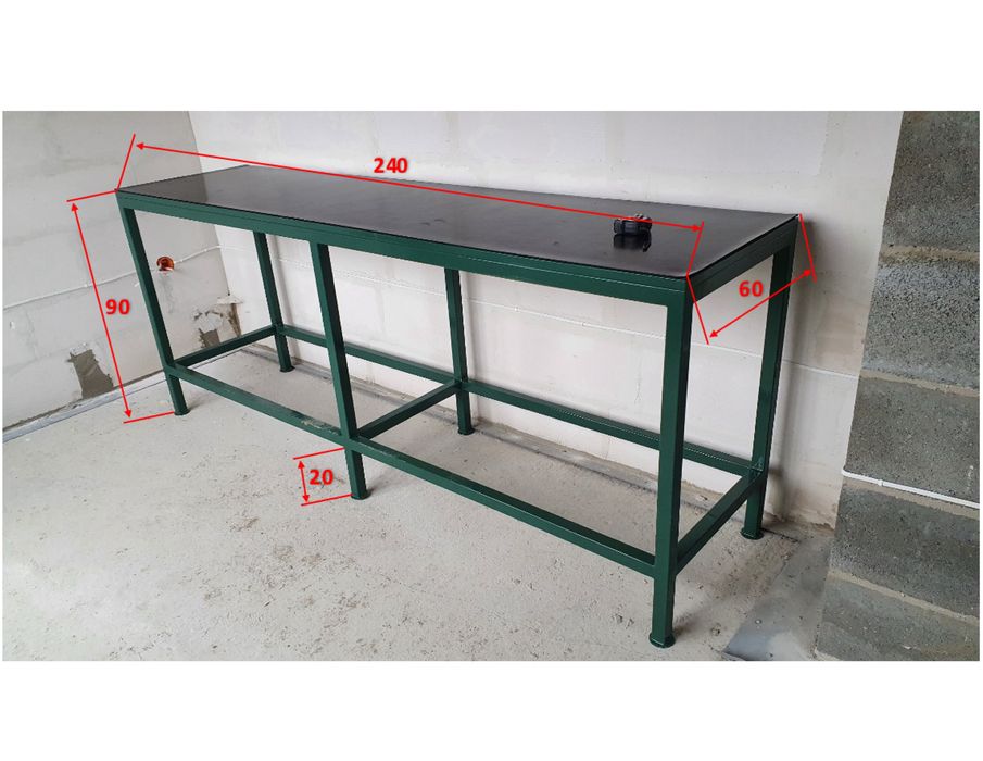 Stoły warsztatowe 240 cm x 60 cm x 90 cm Nowe