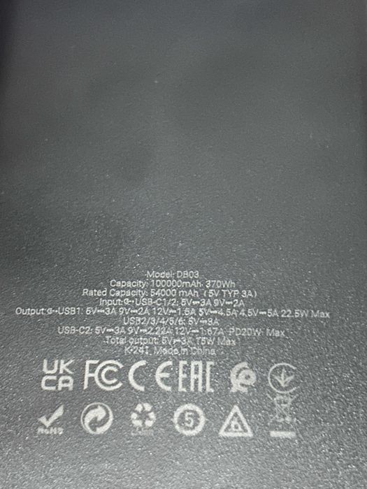 Powerbank Hoco 100000 mAh