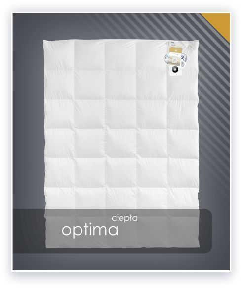 Kołdra AMZ OPTIMA zimowa, puch 85% 180x200cm Biały