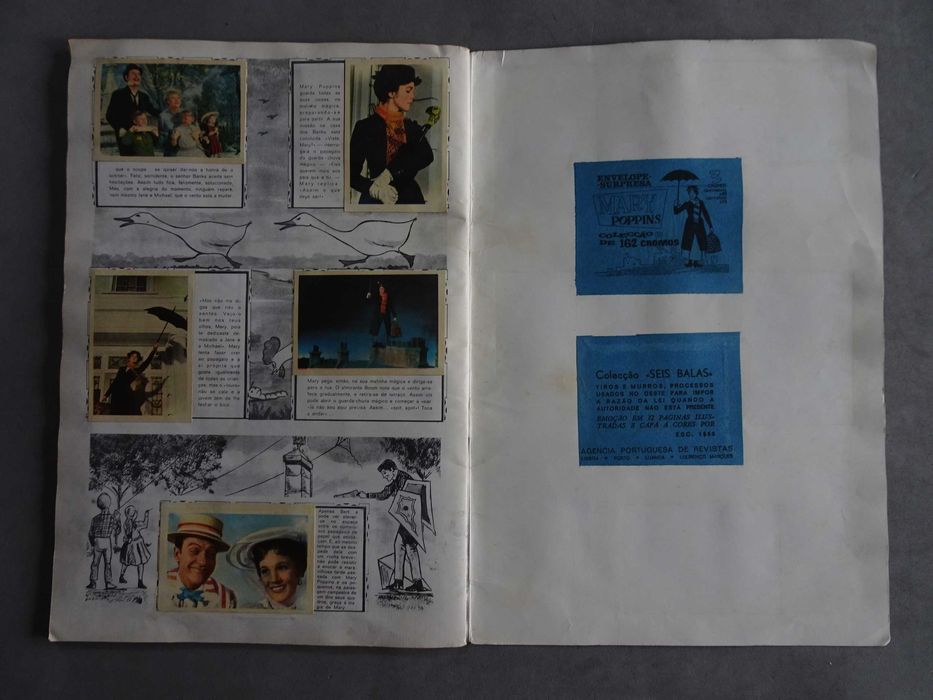 Caderneta de cromos completa Mary Poppins