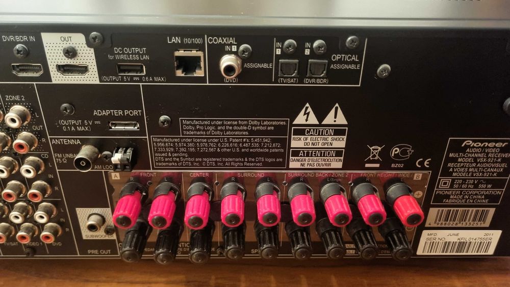 Amplificador / Receiver Pioneer VSX-921 7.1