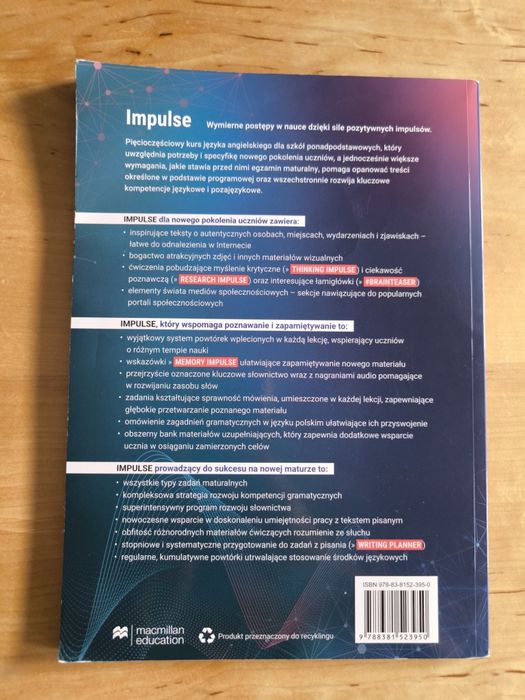 Język angielski impulse 3,poziom B1+