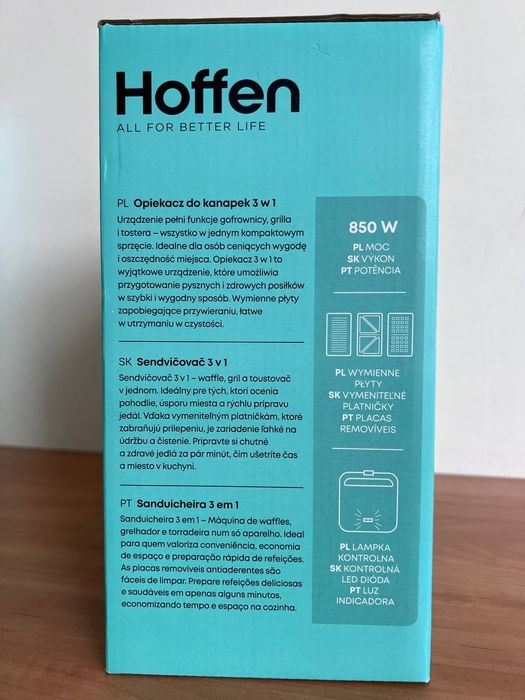 Toster opiekacz do kanapek Hoffen.