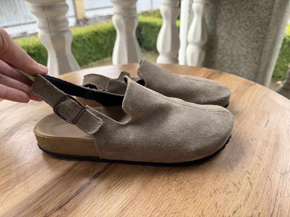 Замшеві клоги 26 см