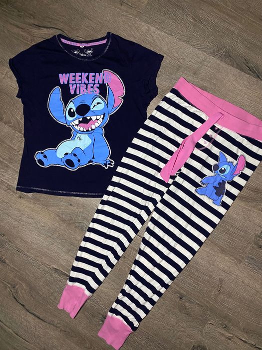 Стіч жіноча піжама M комплект футболка штани для дому